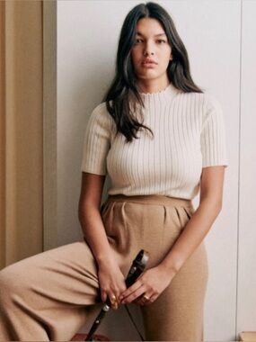 Sezane Edwin Jumper Écru. - Size XS